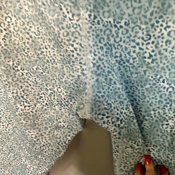 Evolution and Creation Blue Animal Print Leggings size Large - Picture 6 of 7